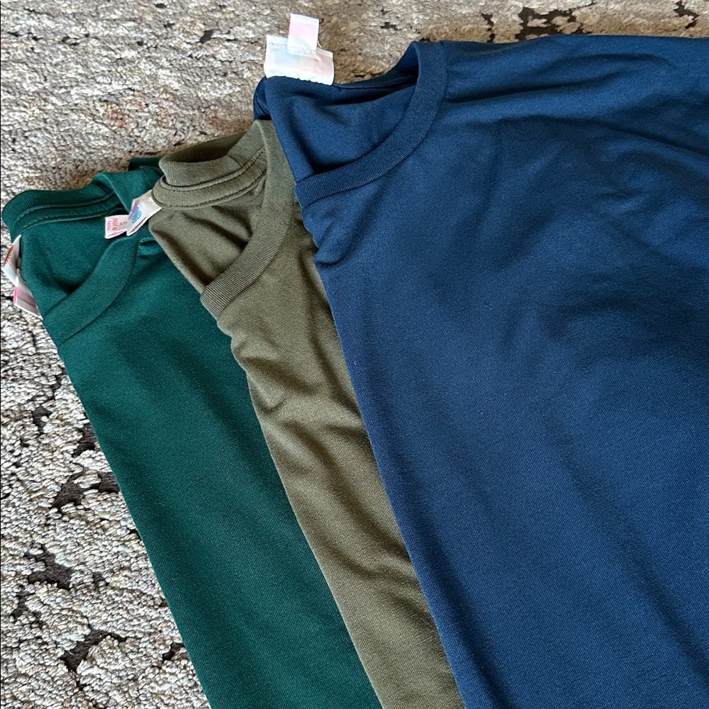 EUC LuLaRoe 3 solid Long Sleeve Hudson lot